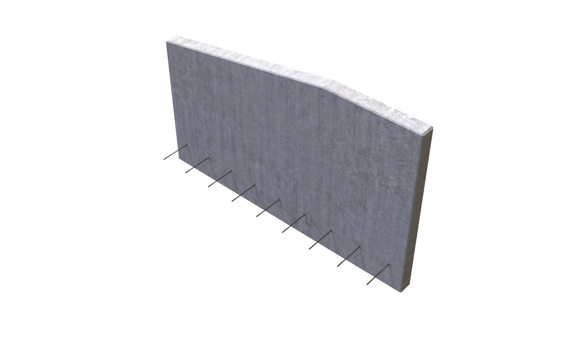 Eindligboxwand met stekeinden op hoogte 25 cm - Afgeschuind type 8503.000