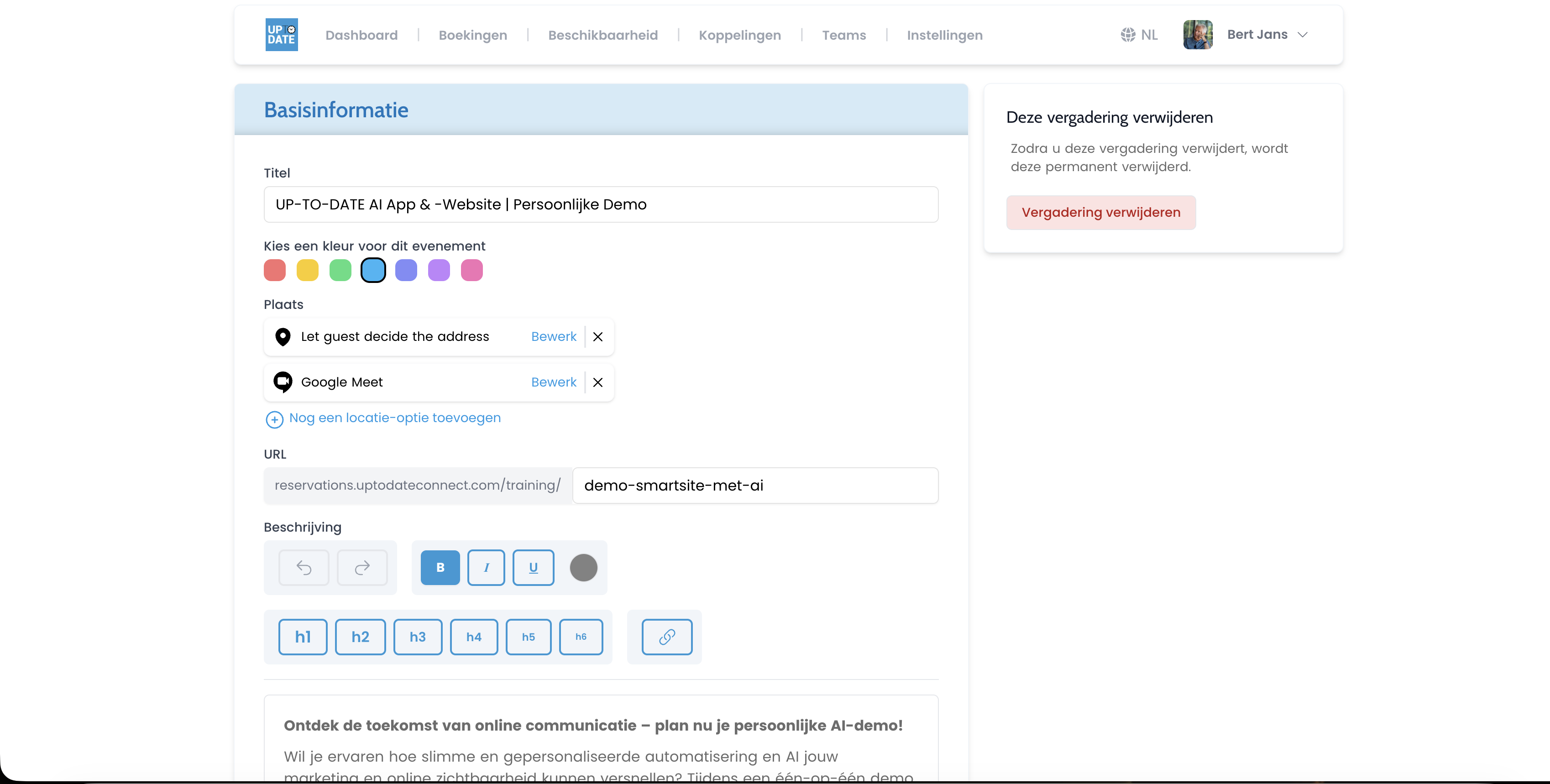 Reservations screenshot 2