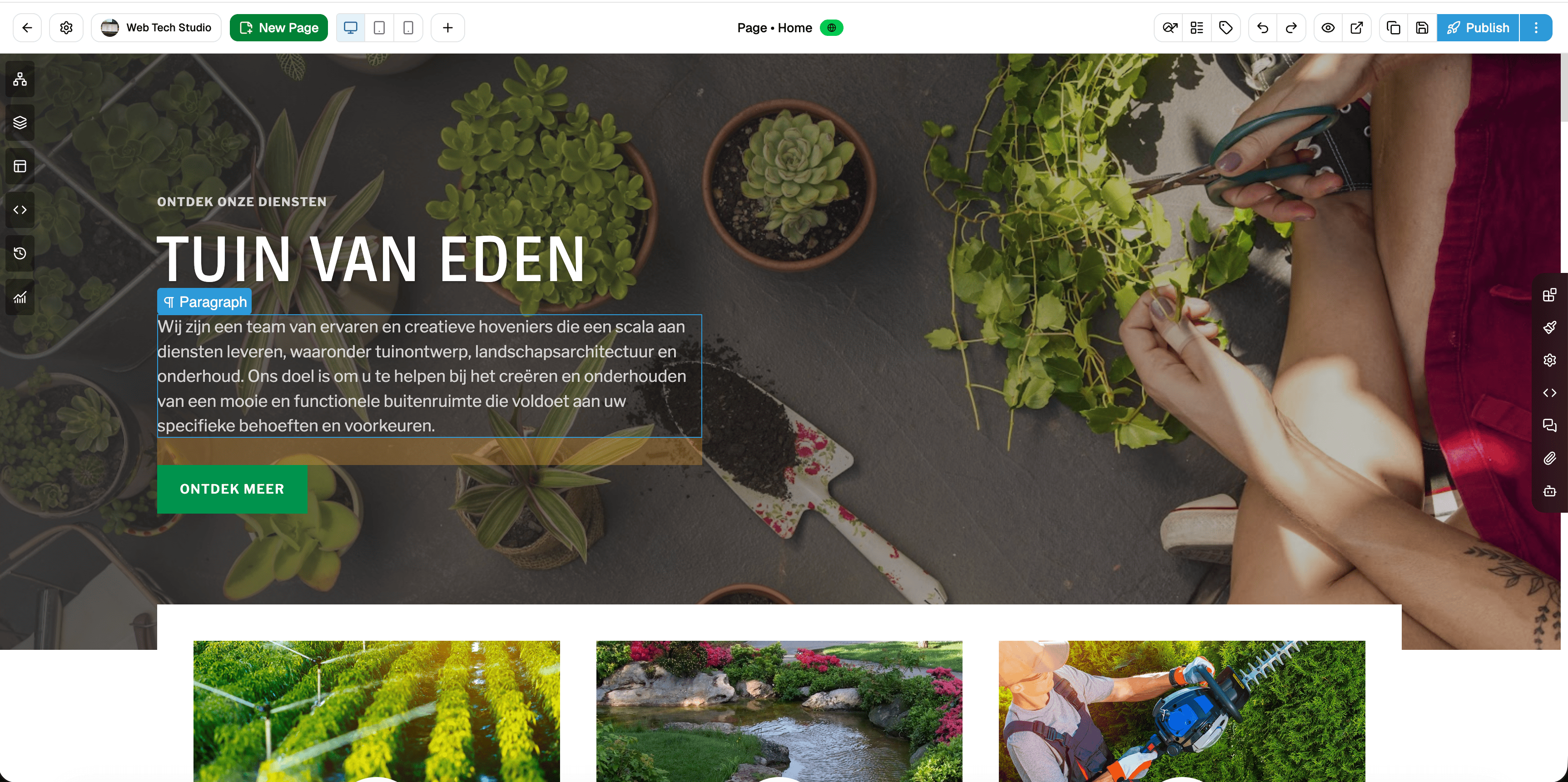 Sites screenshot 2