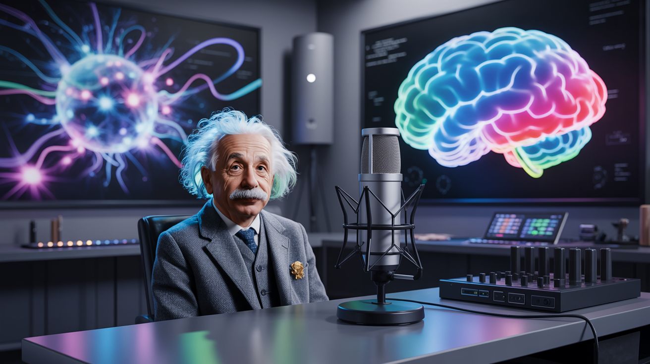 Wetenschap ontmoet AI: Einsteins iconische stem klaar voor moderne documentaires