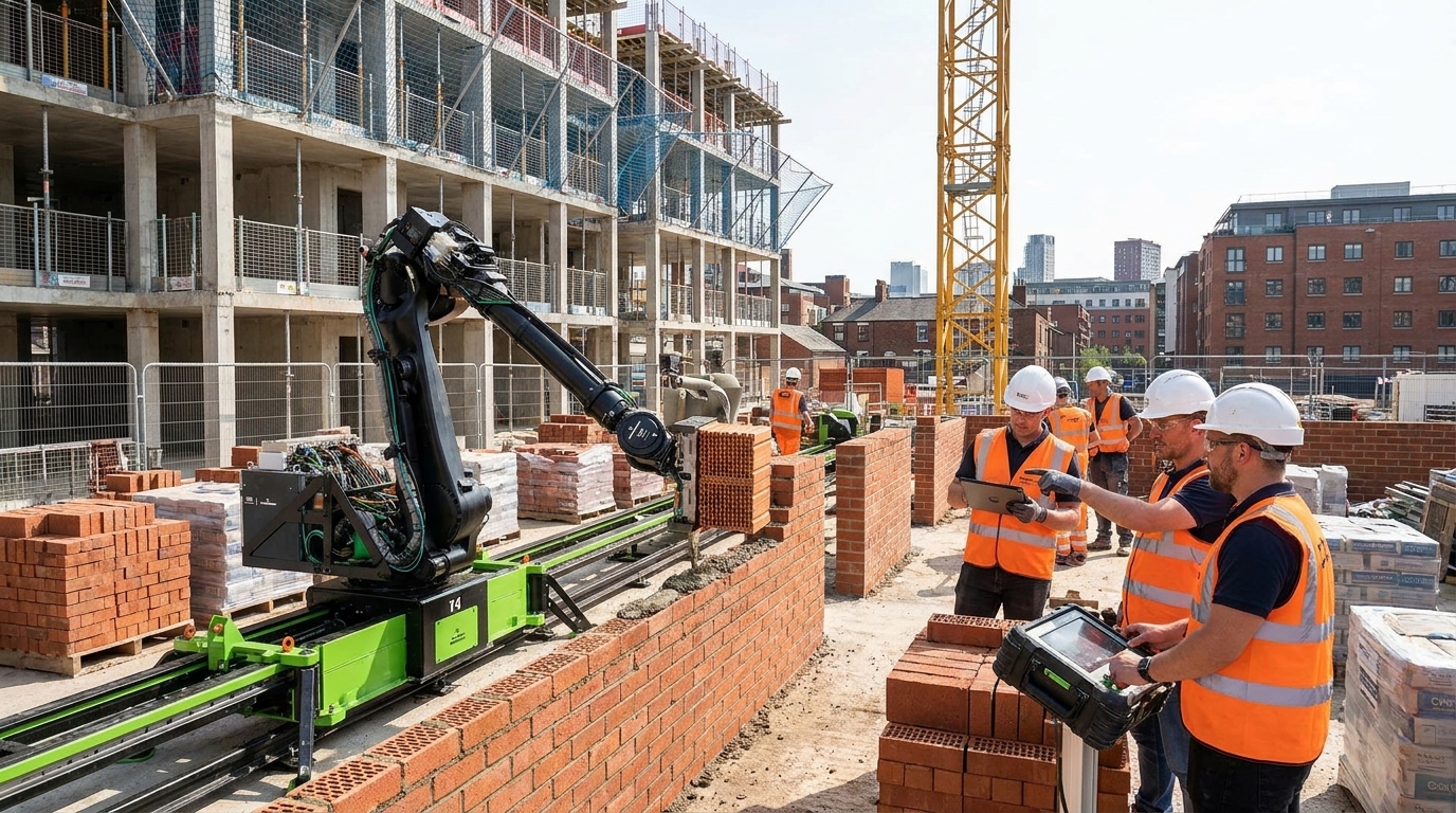 AI Robot Bricklayer verovert de bouw: Oplossing voor personeelstekort in het VK