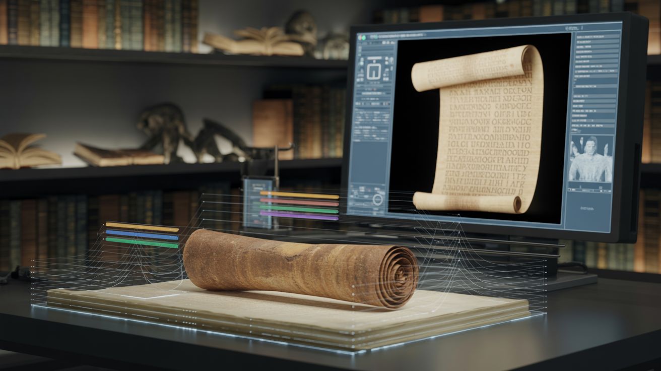 AI ontcijfert 2.000 jaar oude Romeinse boekrollen zonder ze te openen