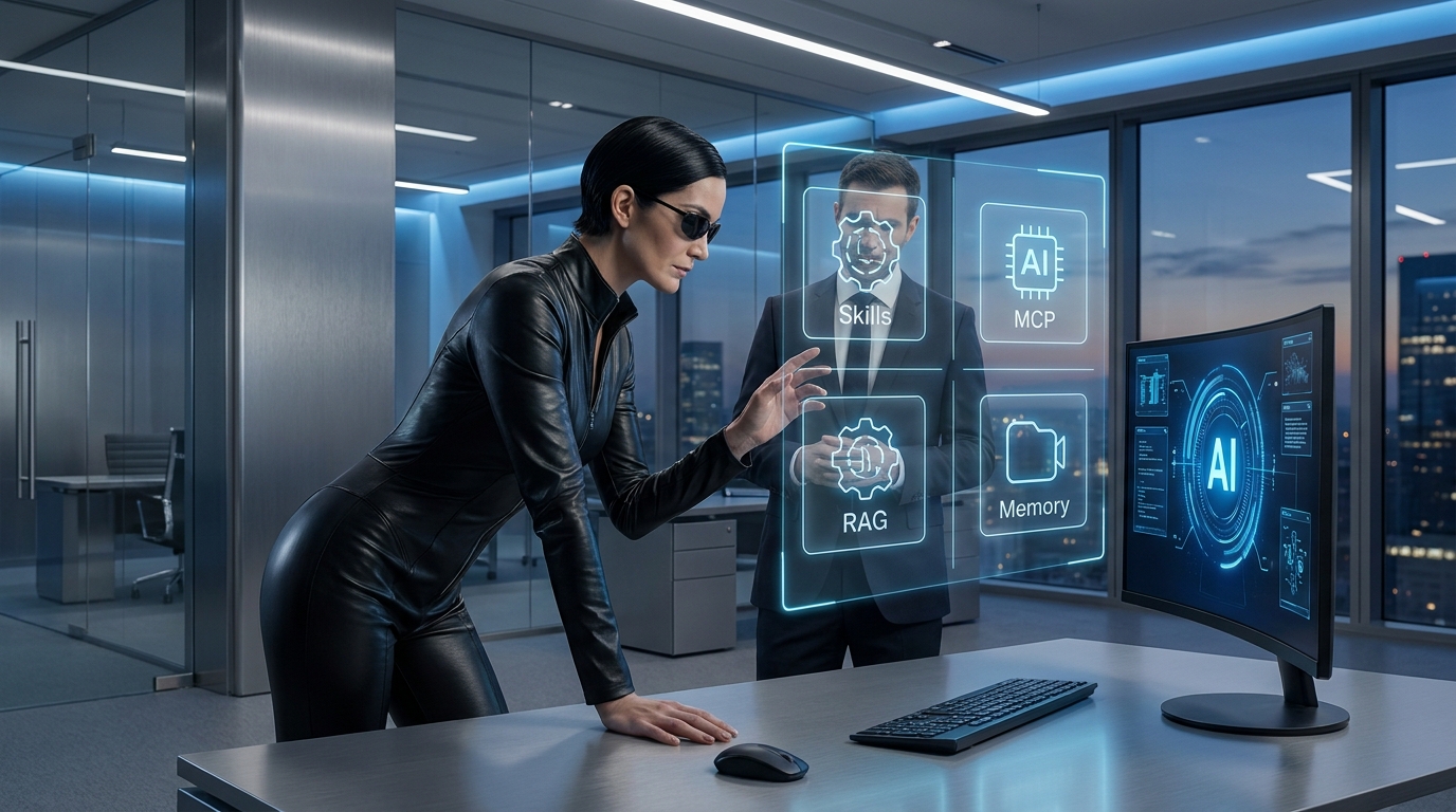 Skills, MCP, RAG en Memory: De 4 bouwstenen die AI-agenten echt slim maken