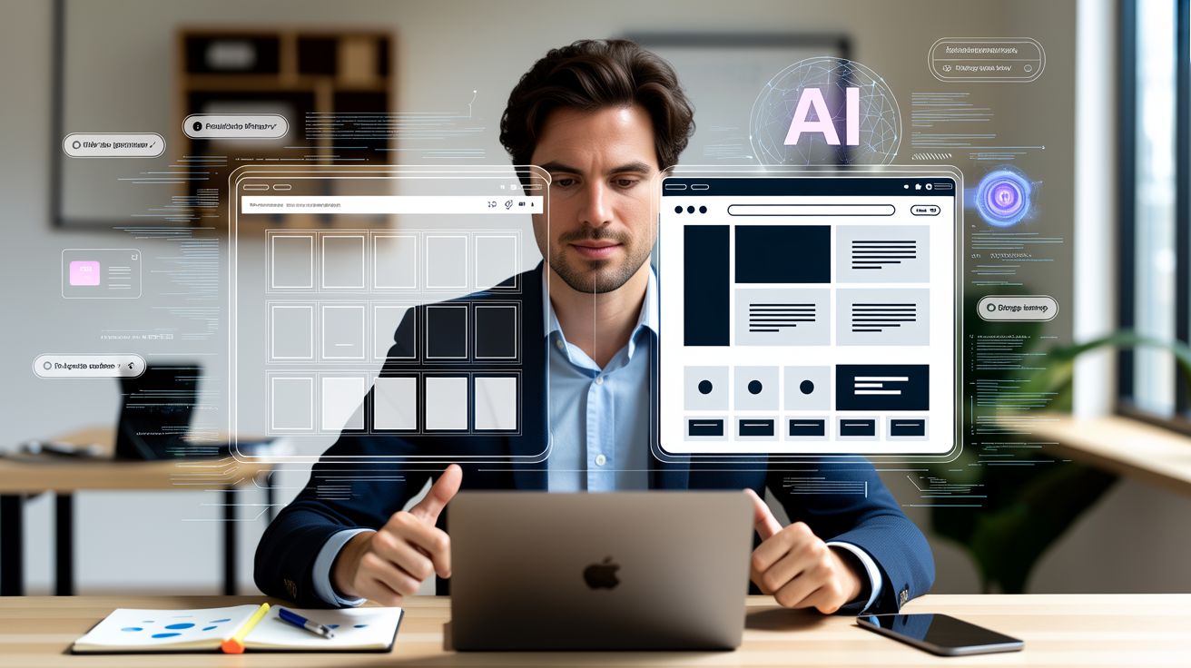 De toekomst van webdesign begint met een gesprek tussen ondernemer en AI