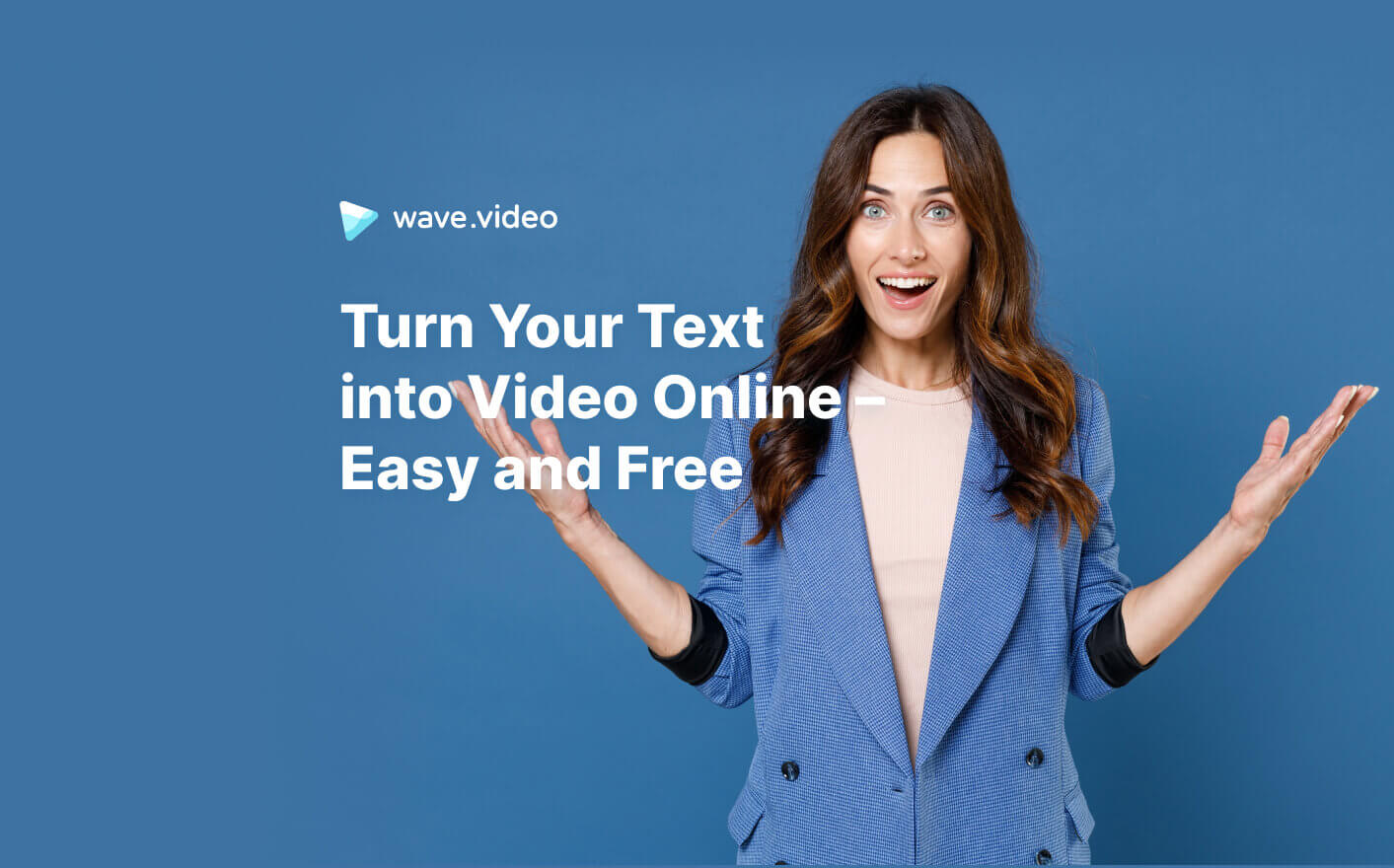 Zet uw tekst om in video met AI - eenvoudig en gratis | Wave.video