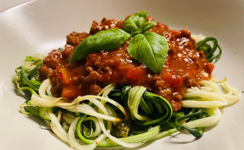 Courgetti met bolognesesaus