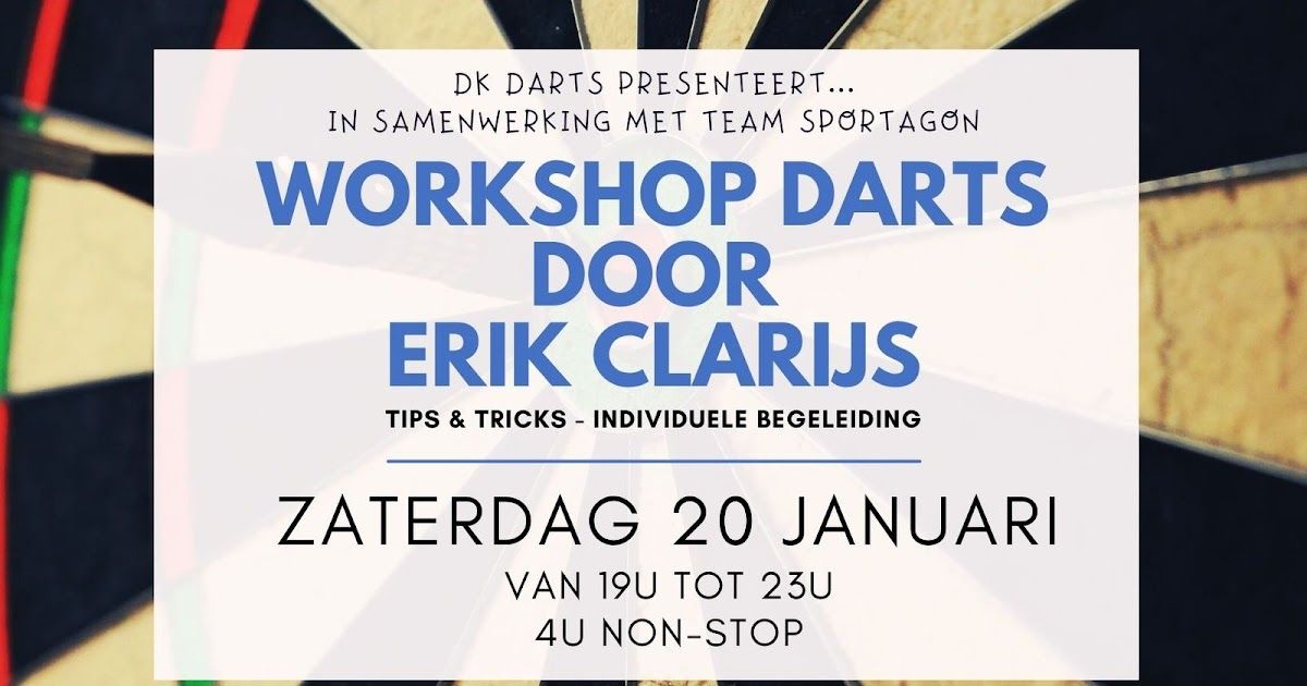 Workshop darts door Erik Clarys @ Sportagon | Sportagon