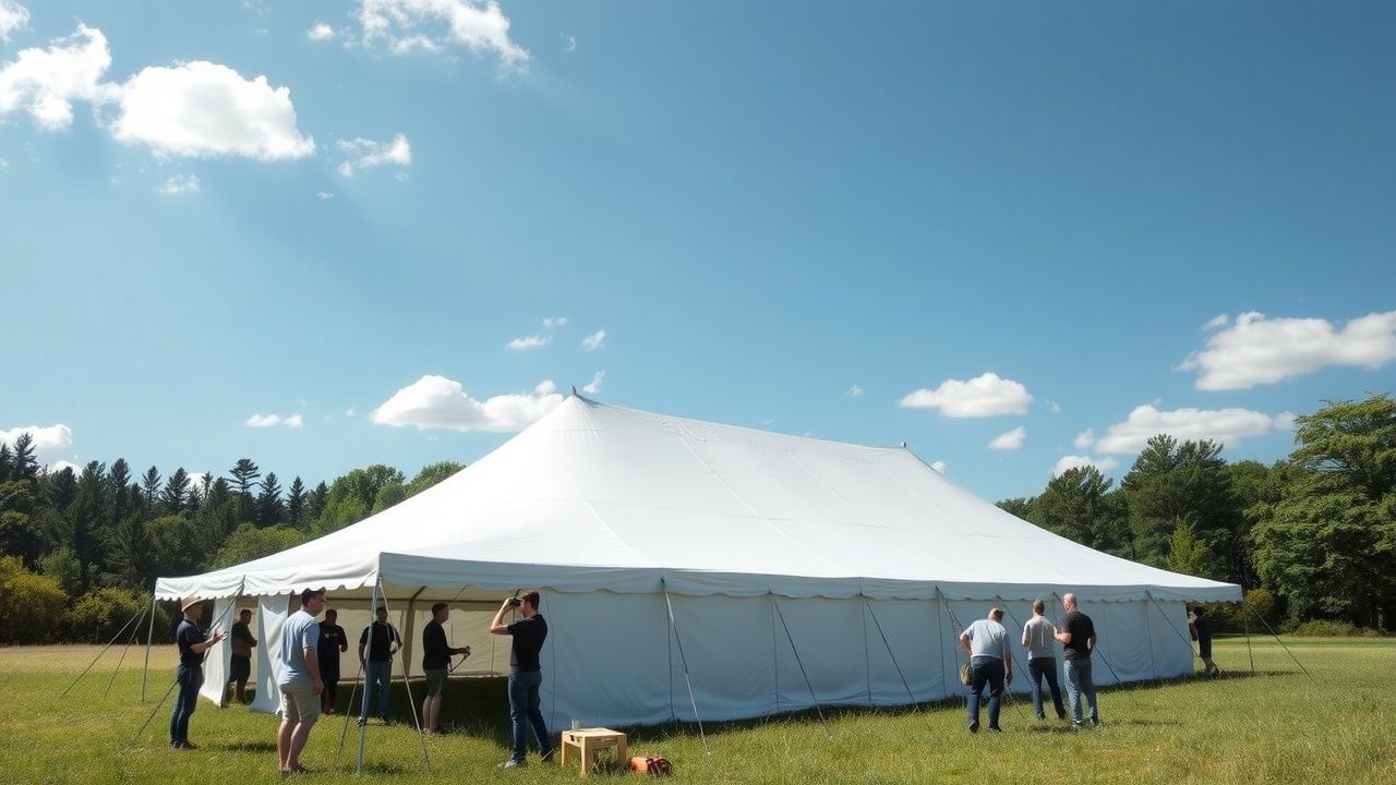Zo bereid je je voor op de installatie van een grote tent