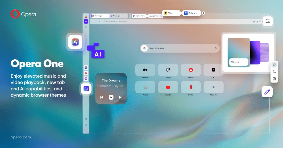 Opera One | The Future of Browsing | Opera