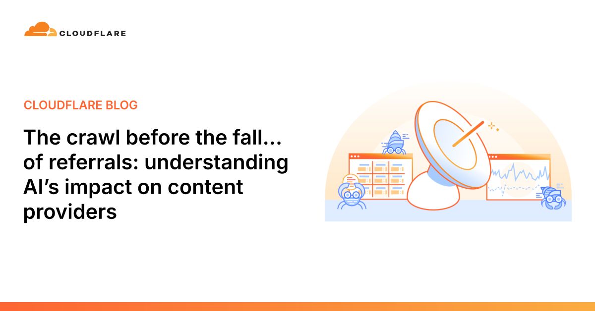 The crawl before the fall… of referrals: understanding AI’s impact on content providers