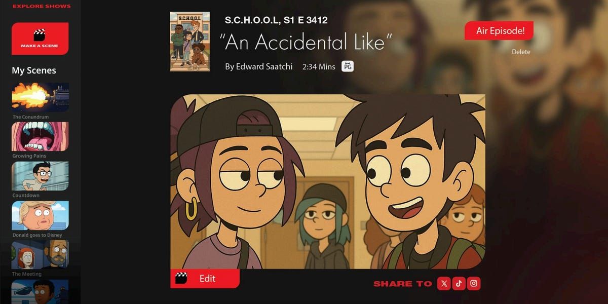 Amazon just funded a streamer that lets you use AI to make your own TV shows. Read its pitch deck.