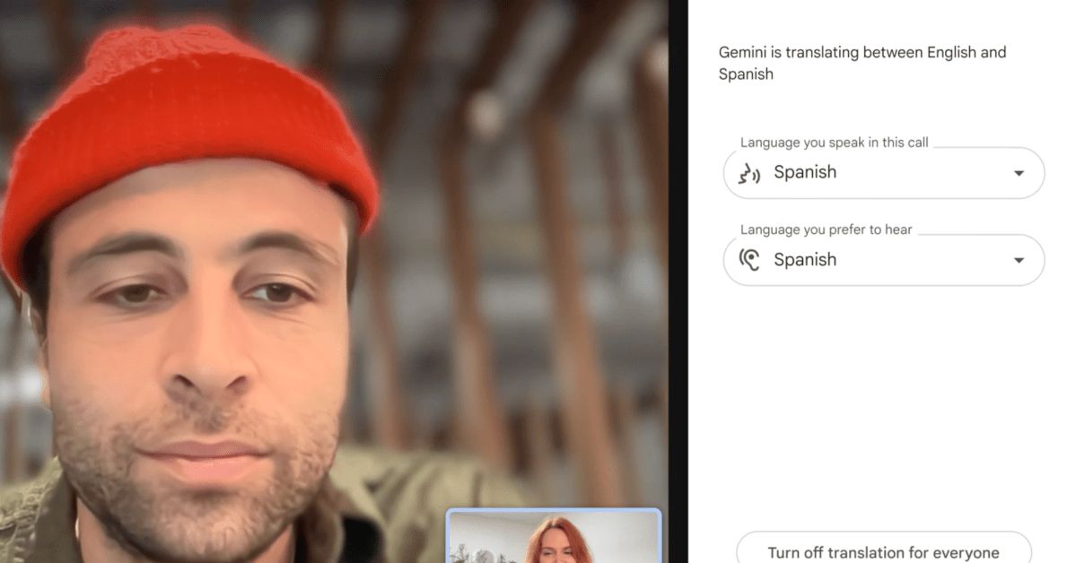 Google Meet can translate what you say into other languages