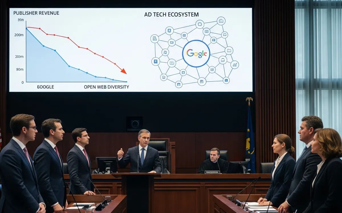 Google warns open web advertising faces rapid decline amid breakup demands
