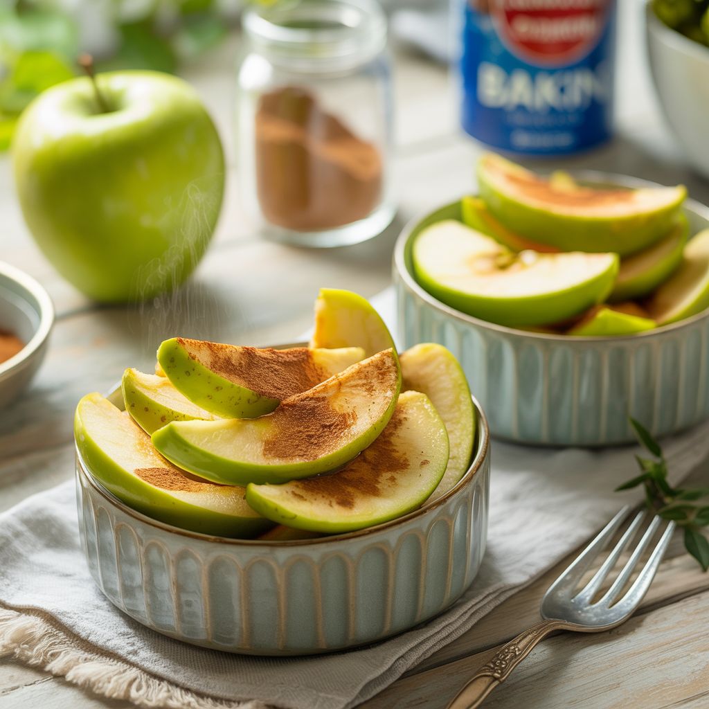 Gebakken Groene Appel met Kaneel ( Ontbijt )