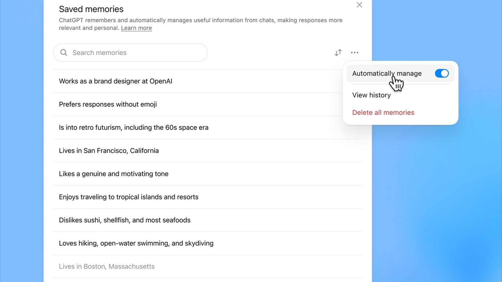 This new ChatGPT upgrade makes the AI chatbot's memory much smarter