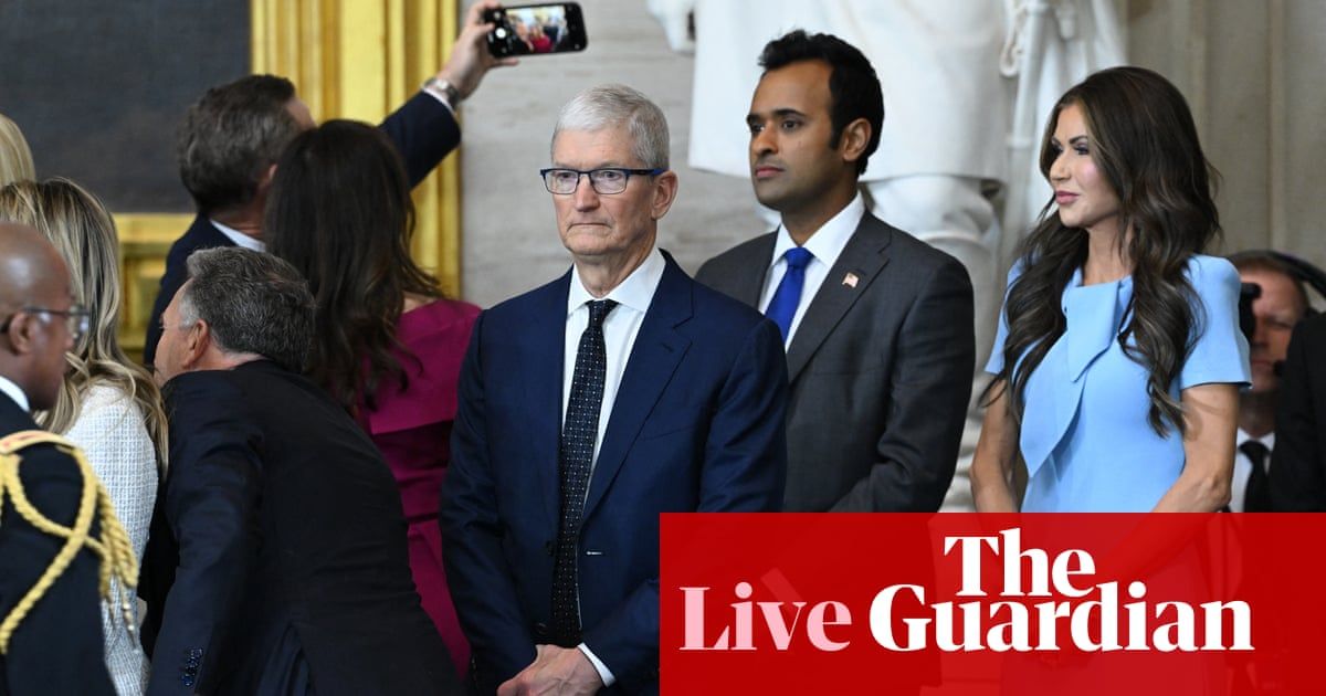Apple cheers Trump with $500bn US investment plan; more losses on Wall Street – as it happened