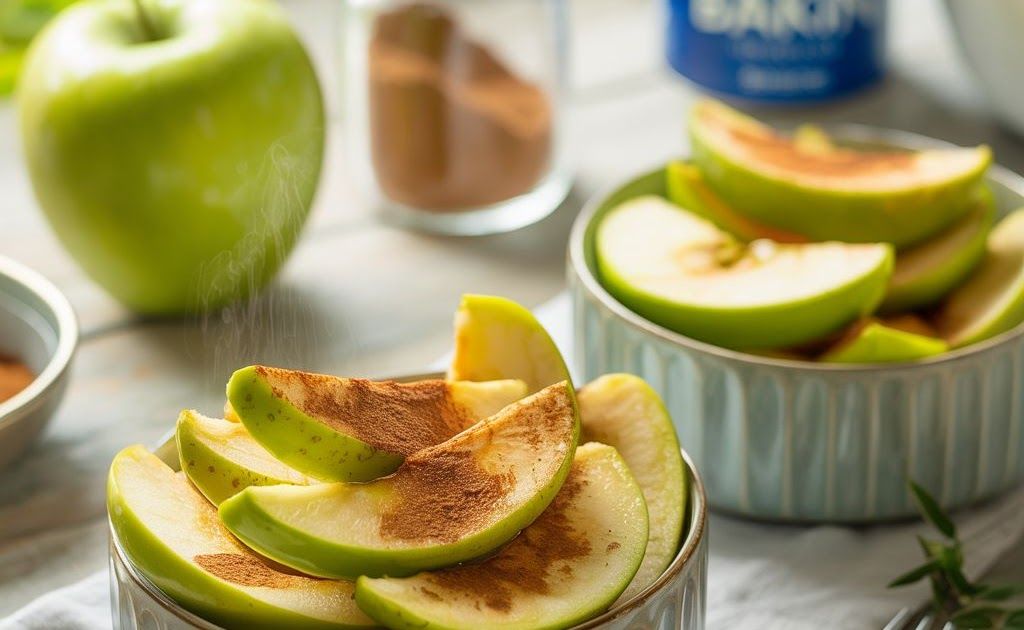Gebakken Groene Appel met Kaneel ( Ontbijt )