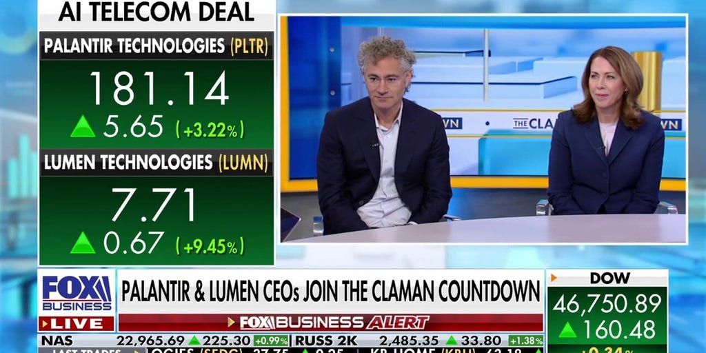 Palantir CEO Alex Karp explains why 'we are in an AI arms race' on 'The Claman Countdown' | Fox News Video