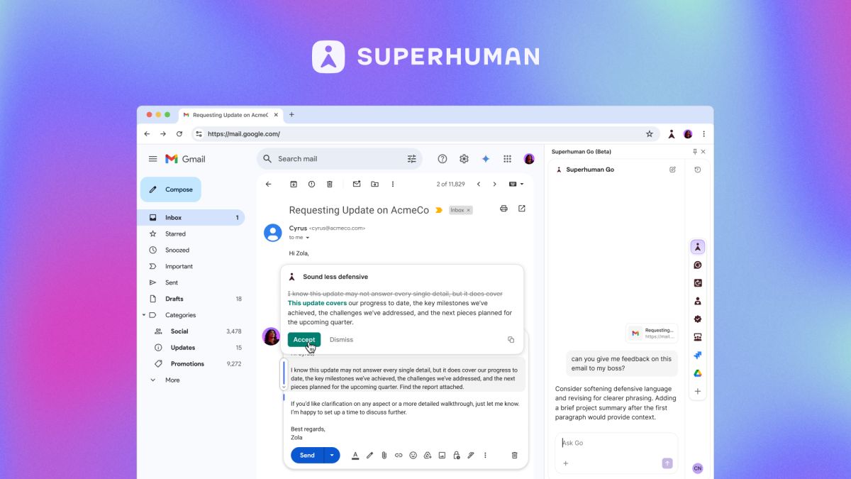 Grammarly announces rebrand and launch of Superhuman agent