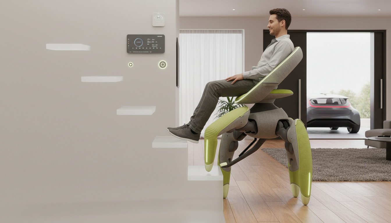 Autonome robotstoel helpt bij traplopen en instappen in de auto