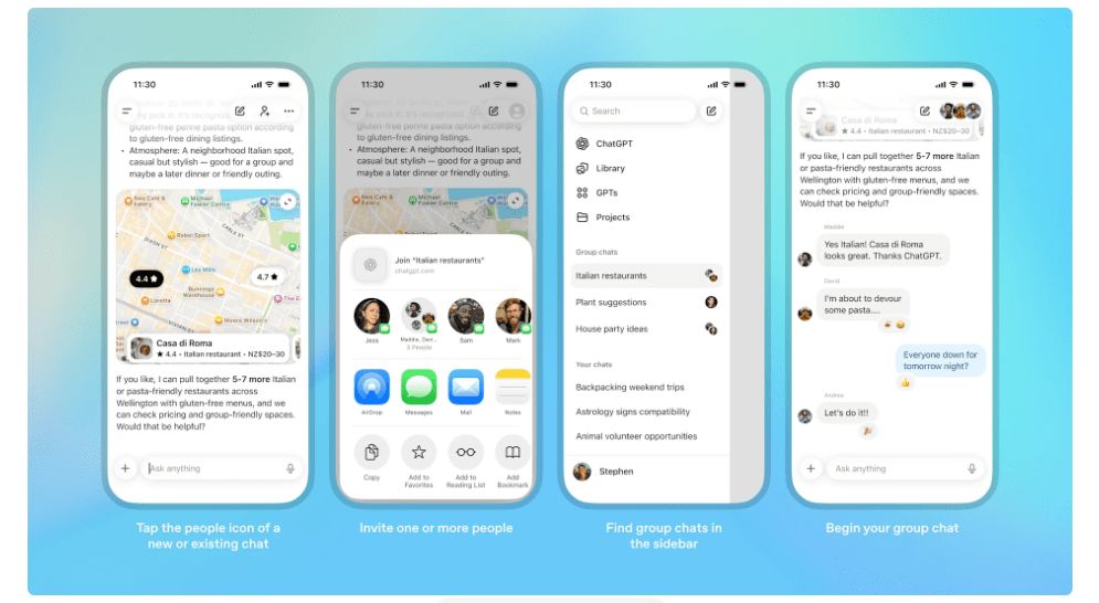 ChatGPT launches pilot group chats across Japan, New Zealand, South Korea, and Taiwan | TechCrunch