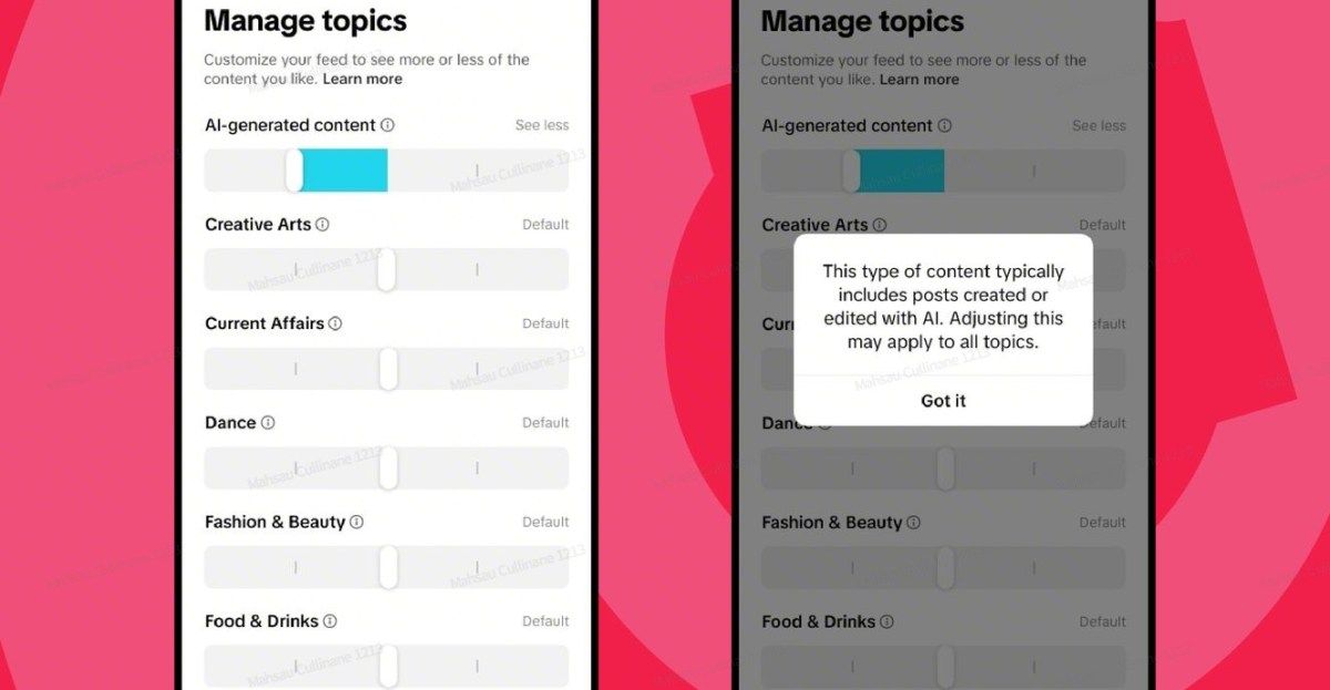 TikTok is letting users control how much AI content they see