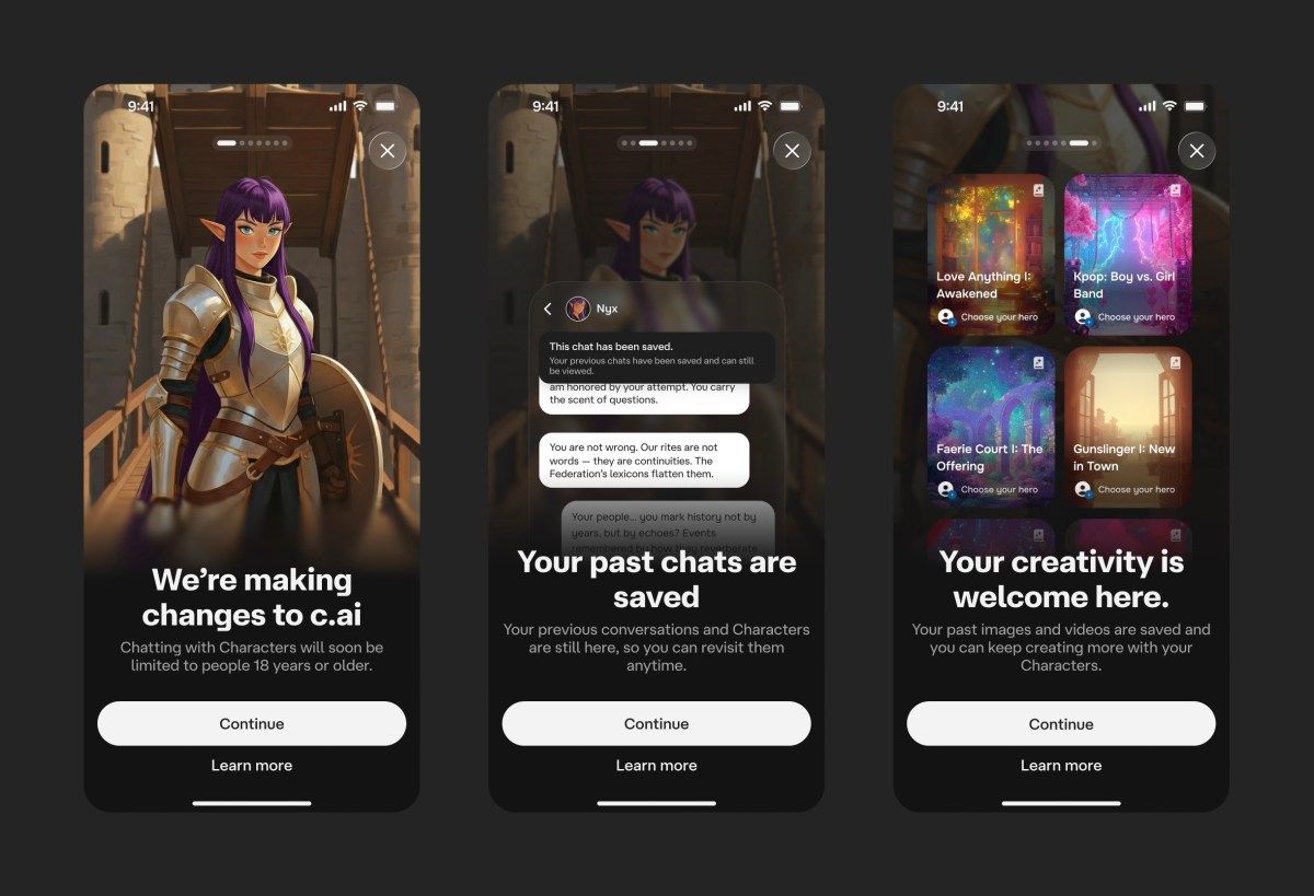 Character AI will offer interactive 'Stories' to kids instead of open-ended chat | TechCrunch