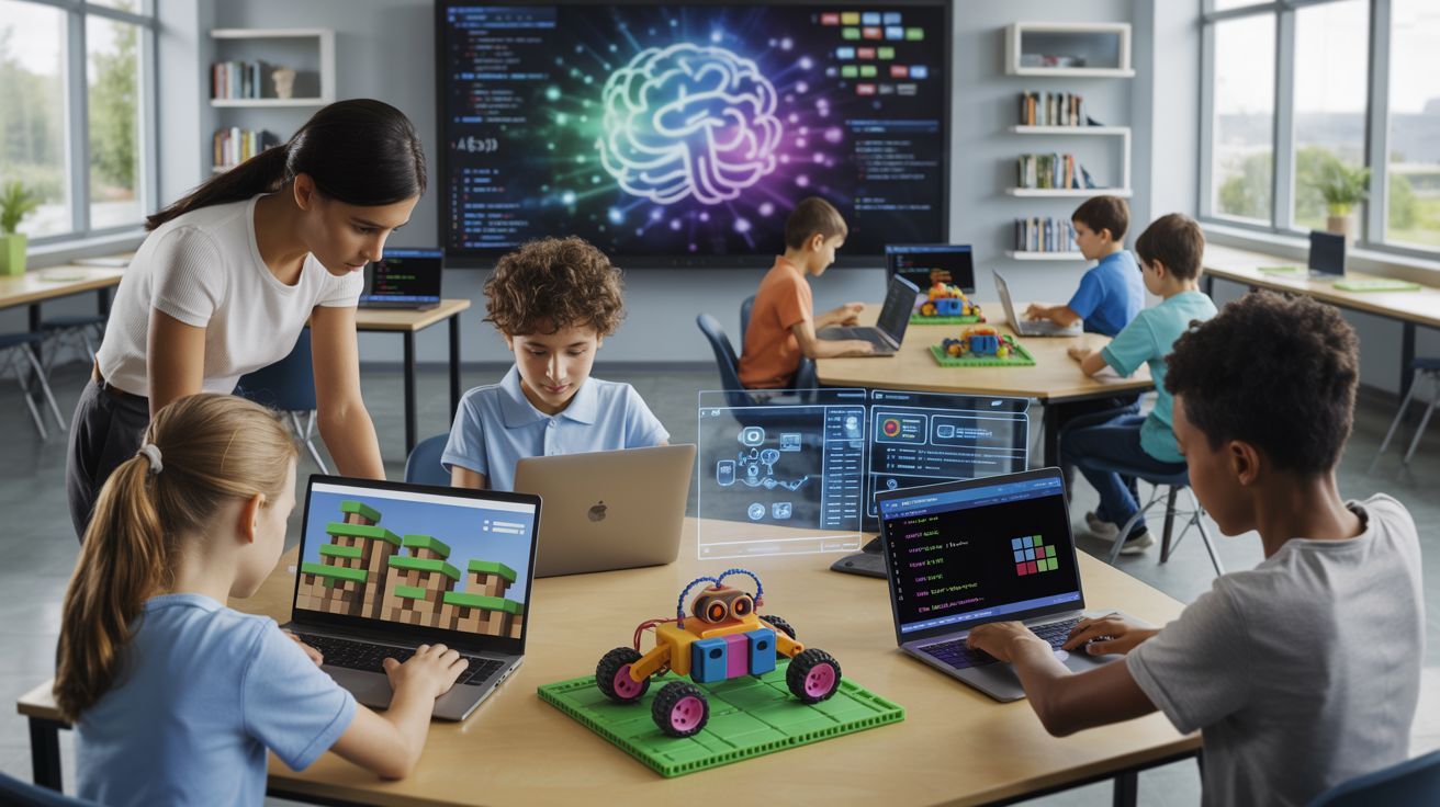 Van gamen naar programmeren: Hoe Minecraft kinderen kennis laat maken met AI