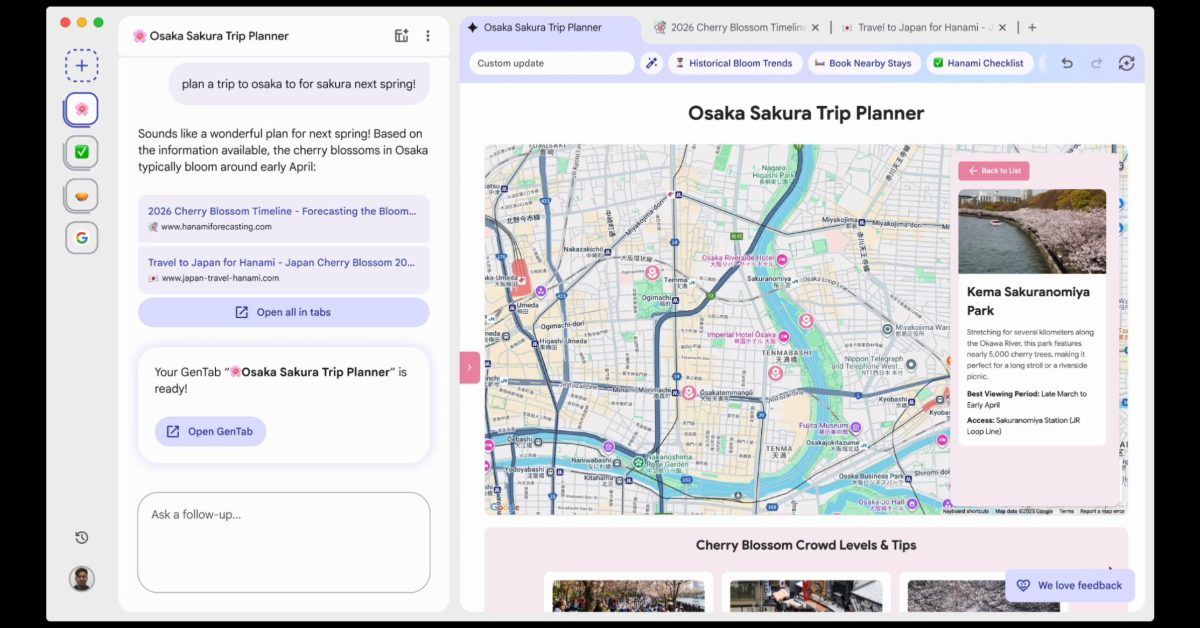 Google announces experimental ‘Disco’ browser with ‘GenTabs’ powered by Gemini 3