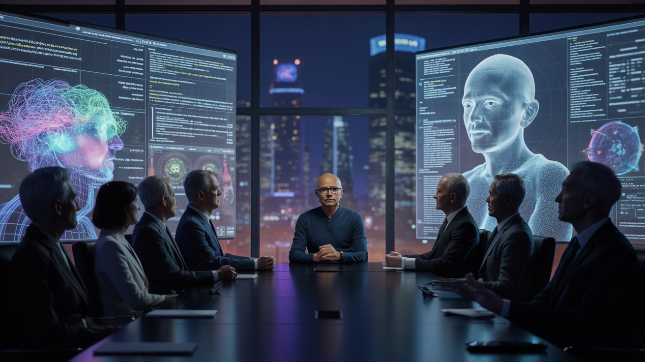 Microsoft onder druk: Nadella eist volledige inzet voor AI-revolutie