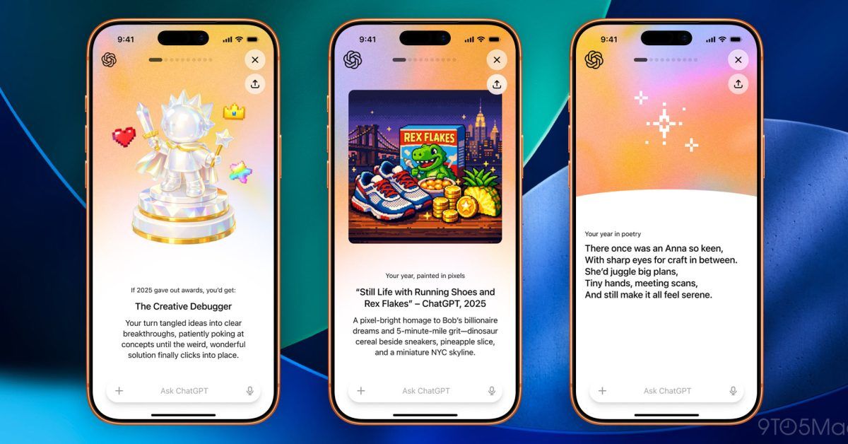 OpenAI rolls out a fun ‘Your Year with ChatGPT’ feature - 9to5Mac