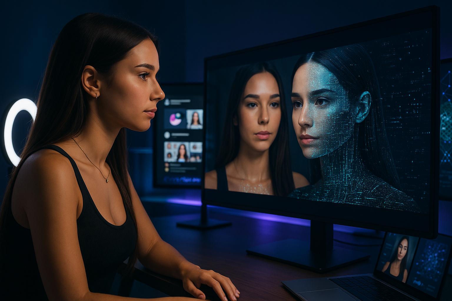 OnlyFans-ster Sophie Rain: Angst voor AI-overname van banen