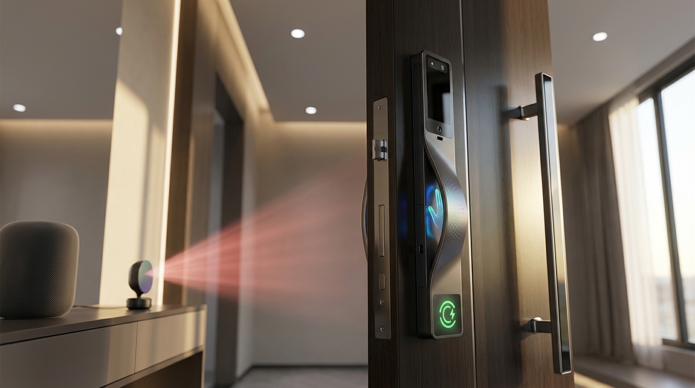 CES 2026 | Lockin V7 Max: Het slimme deurslot dat batterijen achterwege laat