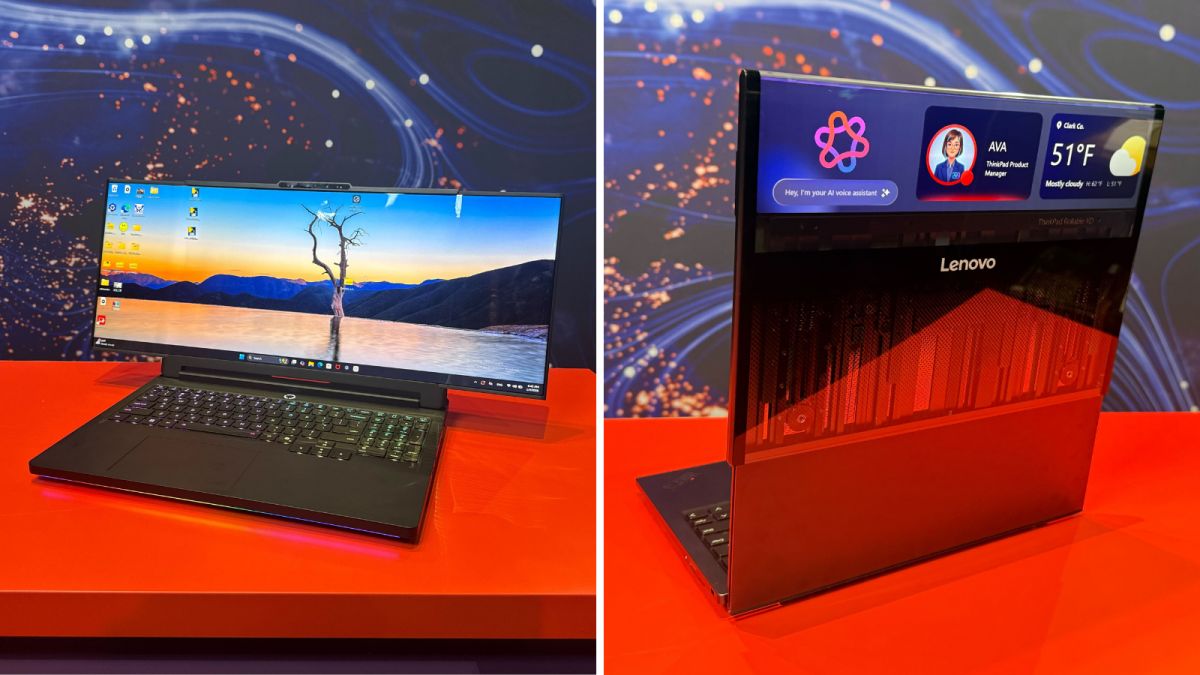 Hands on at CES 2026: Lenovo debuts two new rollable concept laptops