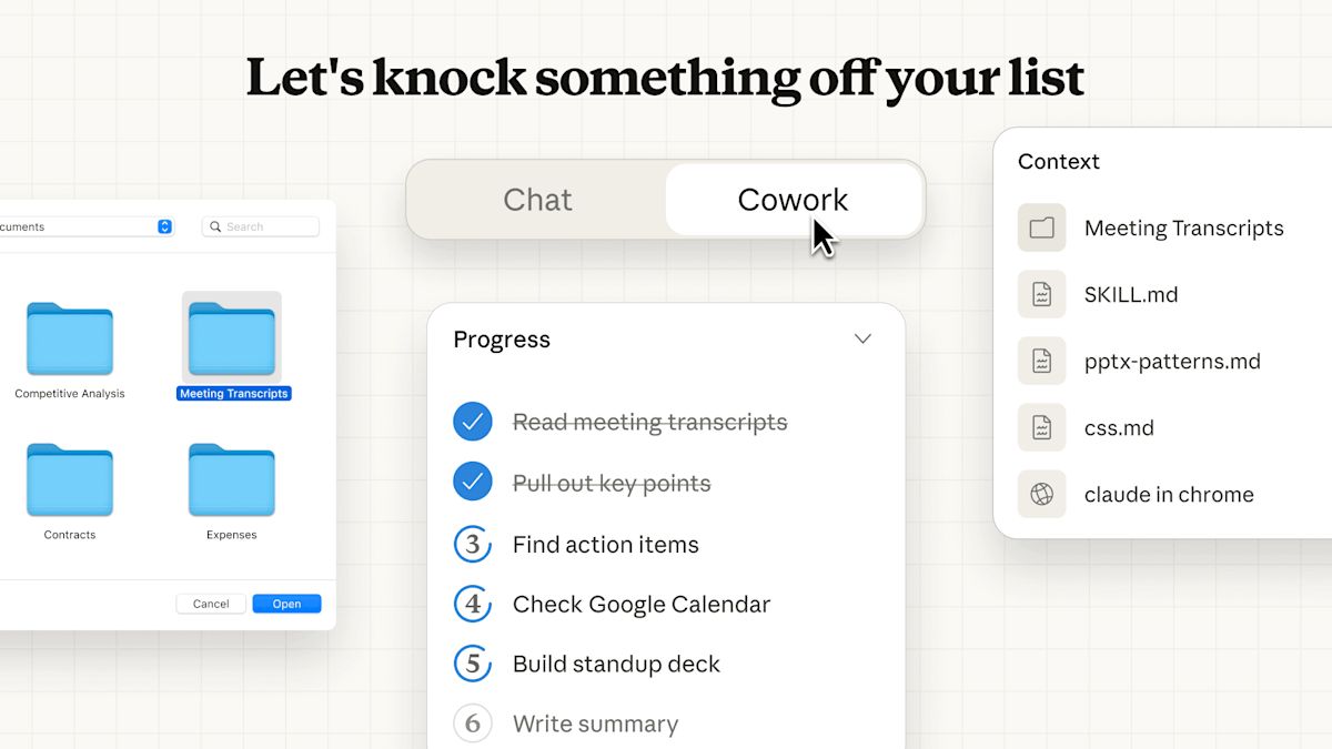 Anthropic launches Claude Cowork, a version of its coding AI for regular people
