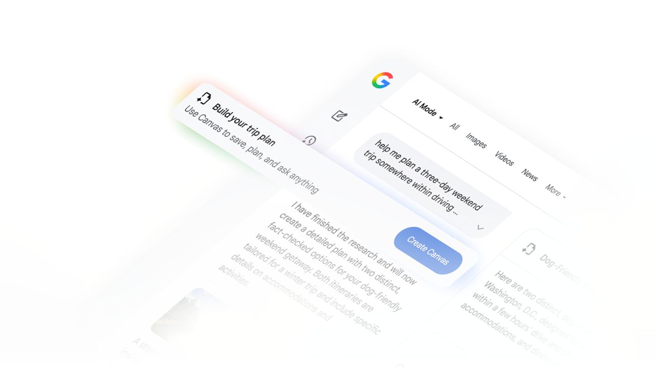 Try these tips to plan a trip with Canvas in AI Mode