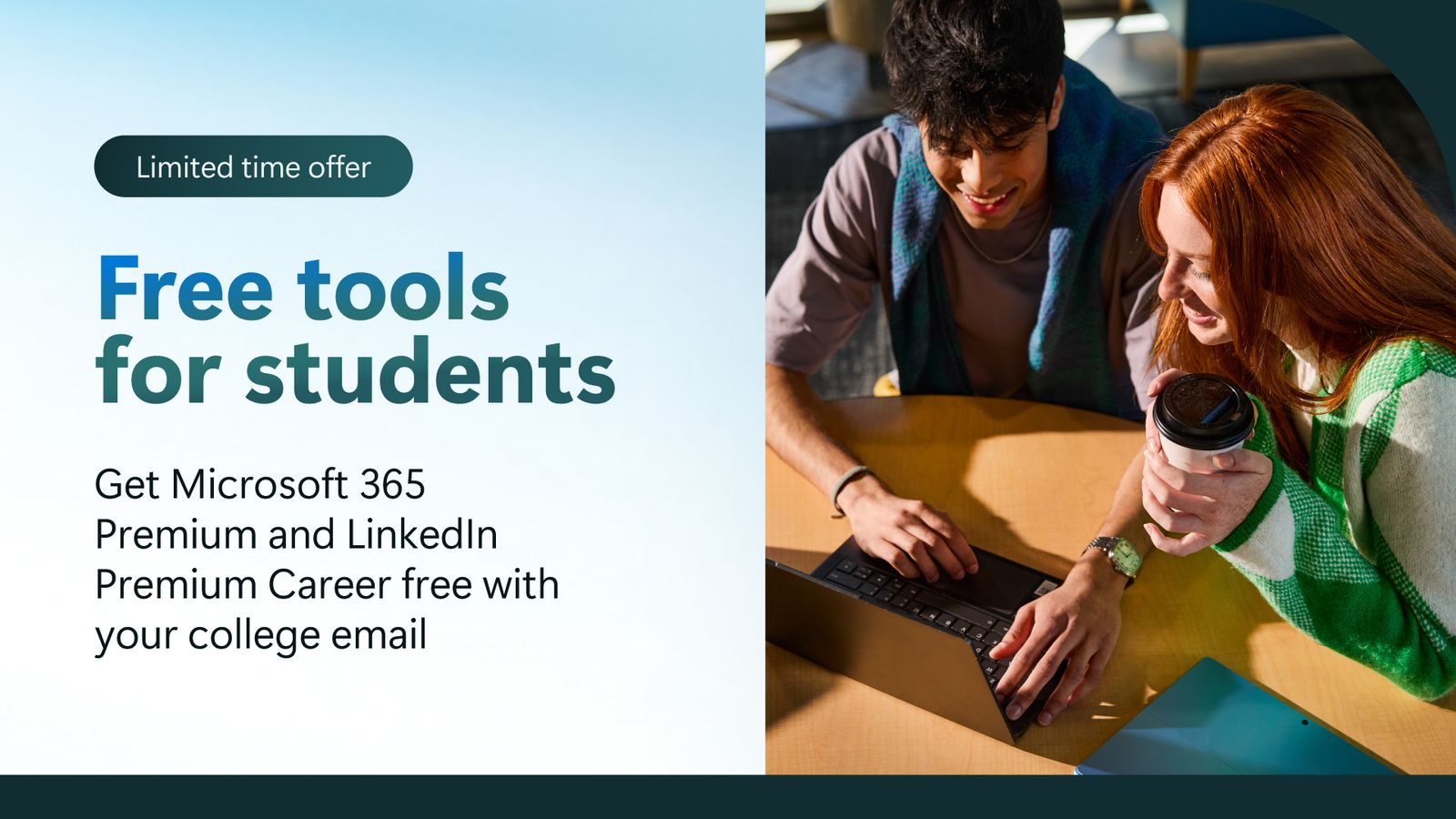 College Students now get 12 months of Microsoft 365 Premium and LinkedIn Premium Career on us  | Microsoft 365 Blog