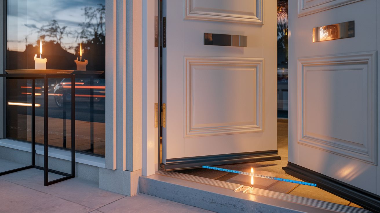 Welke deur is het meest geschikt tegen tocht en geluid aan de voordeur?