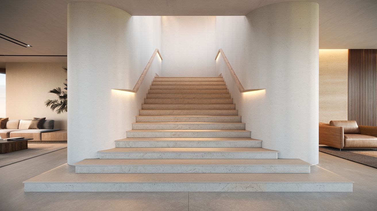 Natuursteen trap in huis: 7 veelgemaakte fouten (en hoe wij ze voorkomen met professionele opmeting en plaatsing)