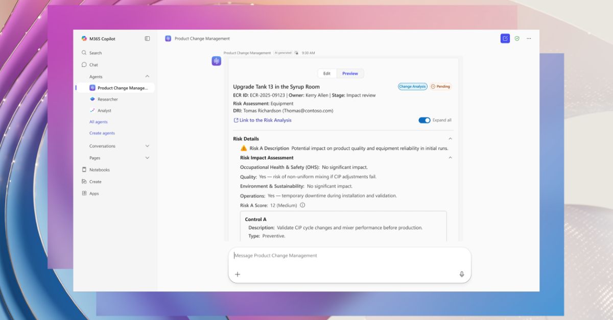 Streamline manufacturing processes with AI-powered product change management  - Microsoft Industry Blogs
