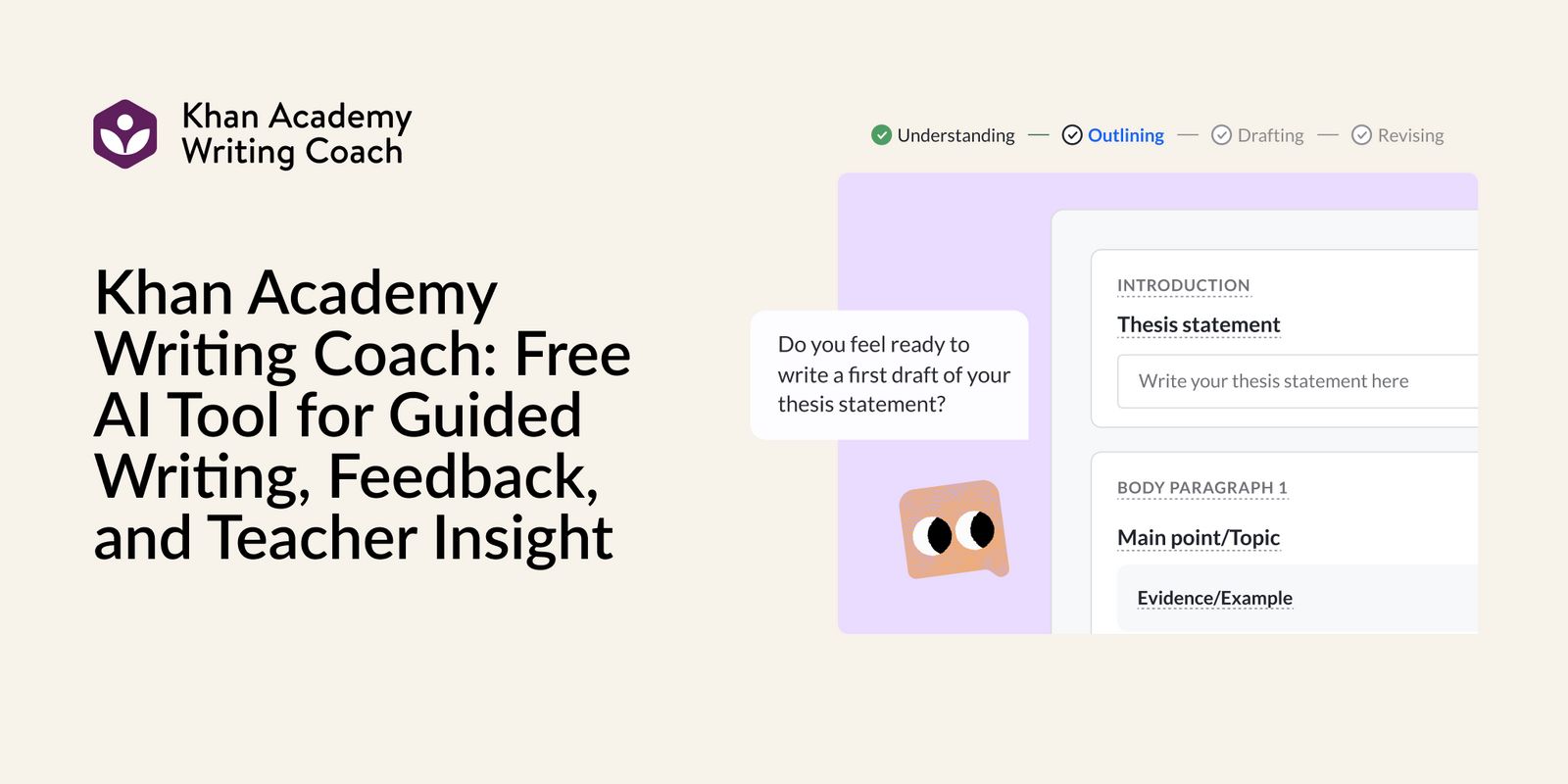 Khan Academy Writing Coach: Free AI Tool for Guided Writing, Feedback, and Teacher Insight