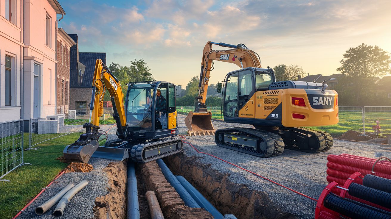 Waarom sany graafmachines terrein winnen in de belgische bouwsector