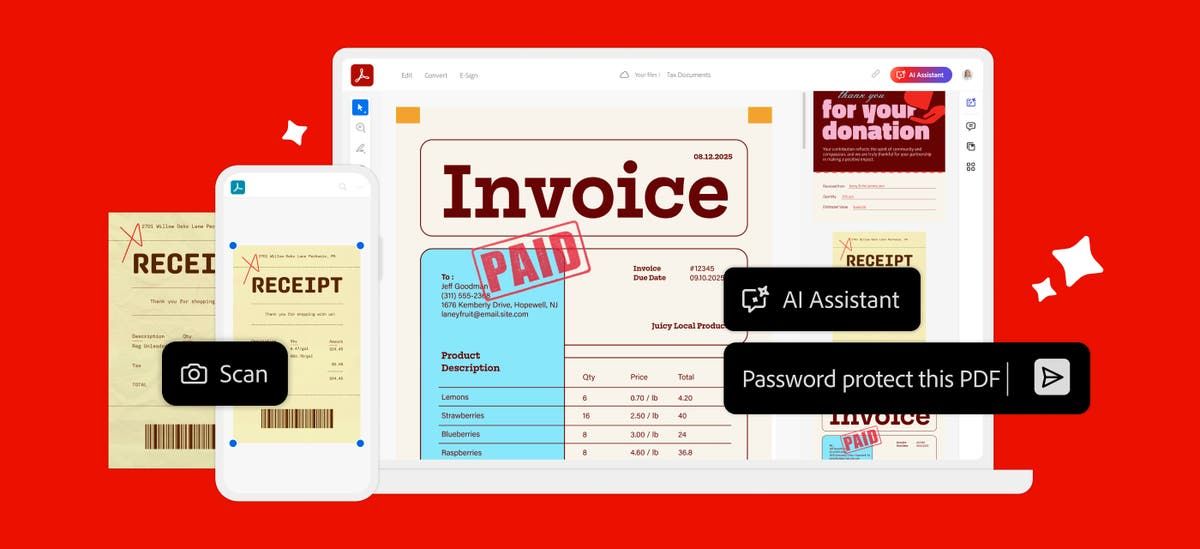 How small businesses and individual filers can use Adobe Acrobat to prepare their taxes this season | Adobe Blog
