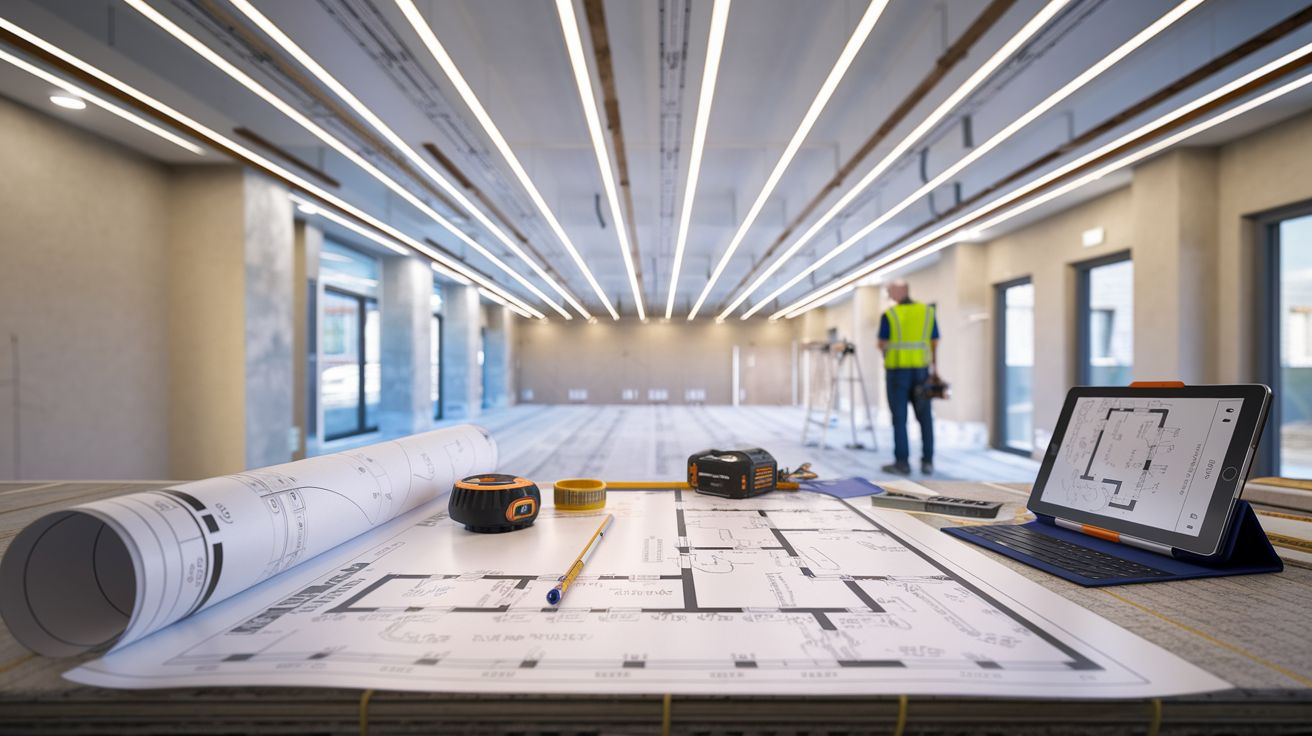 Ledlijnen voor installateurs: zo maak je een lichtplan dat in één keer klopt (met checklist voor werfbezoek)