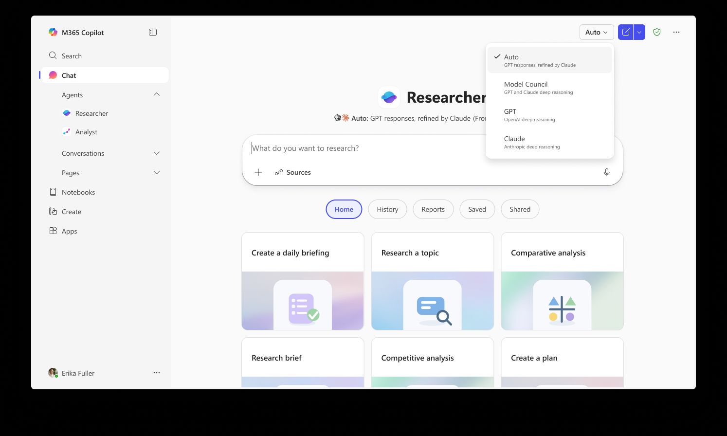 Introducing multi-model intelligence in Researcher | Microsoft Community Hub