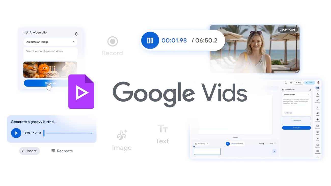 Create, edit and share videos at no cost in Google Vids