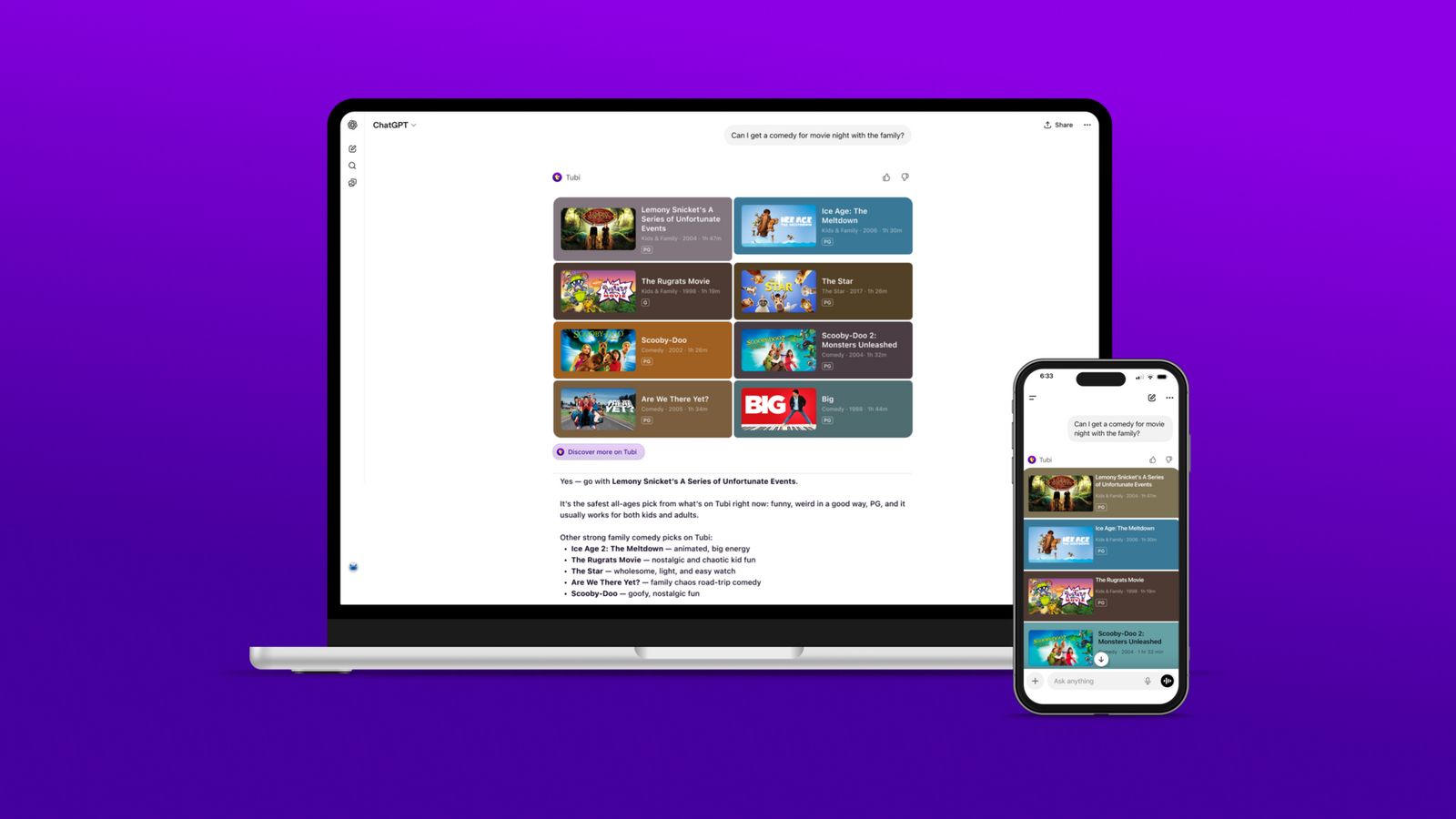 TUBI BECOMES FIRST STREAMER TO LAUNCH CHATGPT APP - TubiTV Corporate