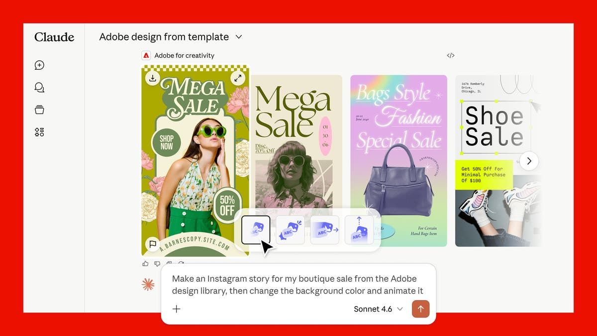 Adobe for creativity: a new way to create with Adobe, now in Claude