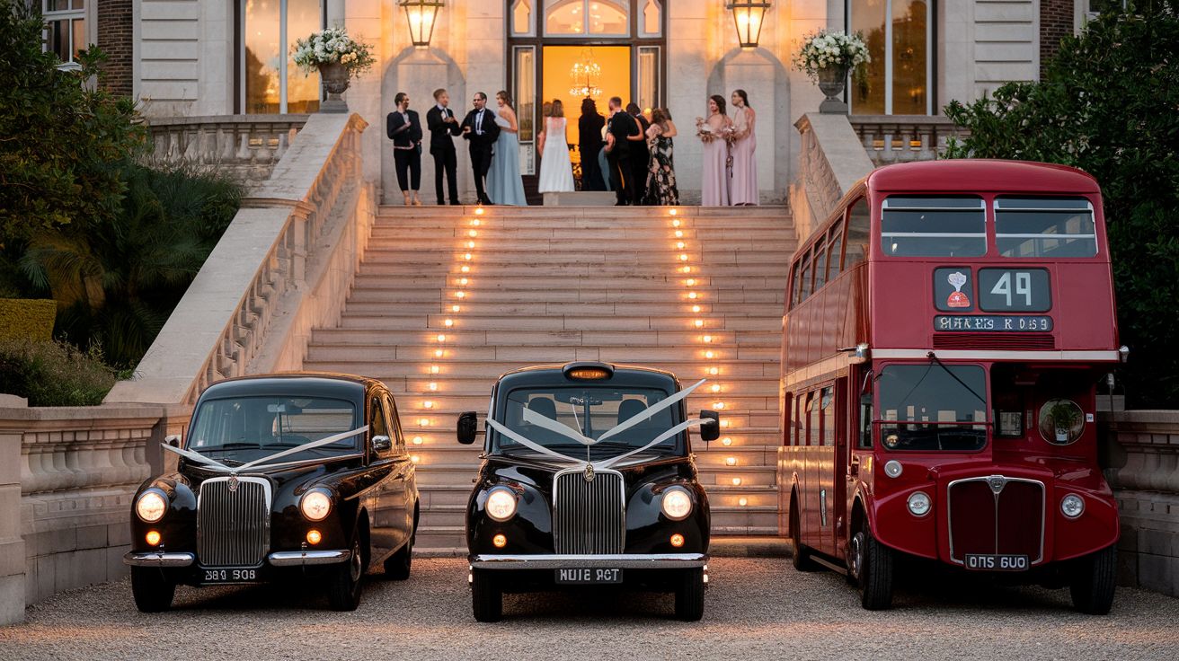 Wat is het verschil tussen een London taxi, singledekker en dubbeldekker voor een huwelijk of event?