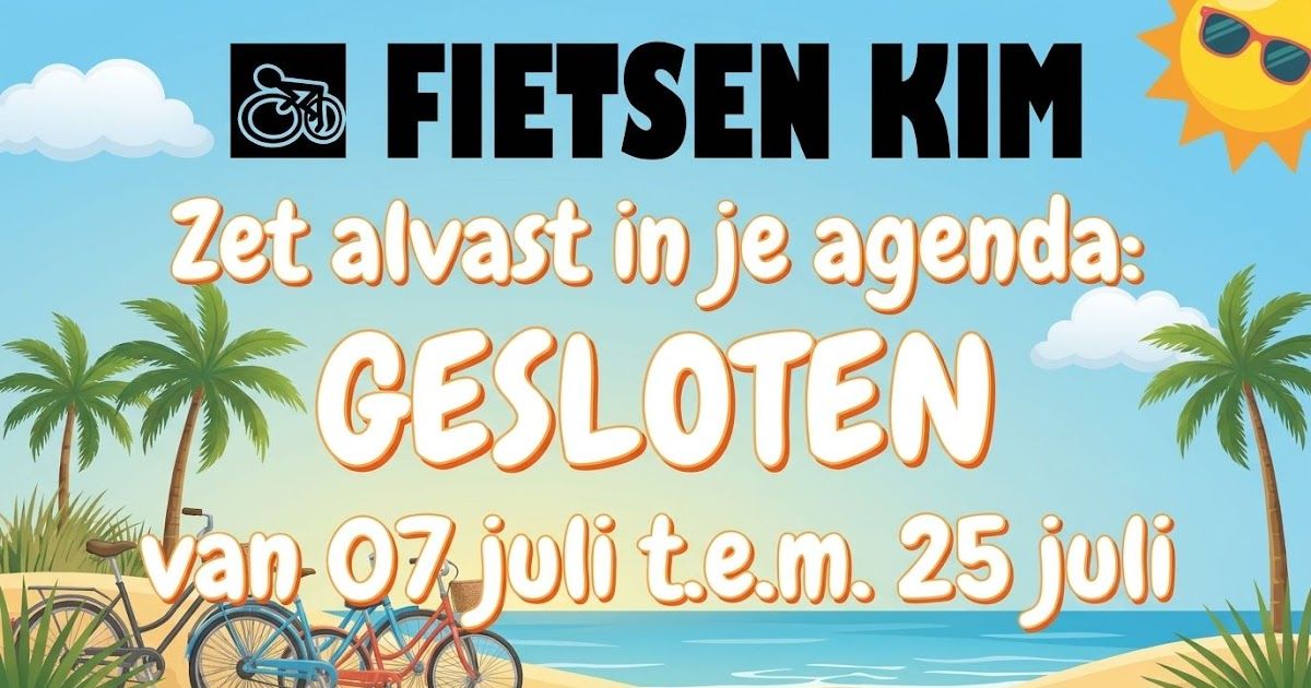 Zet de jaarlijkse vakantie alvast in je agenda!